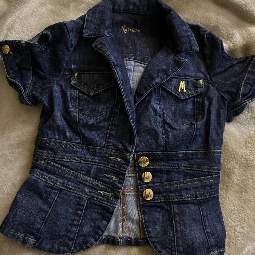 Marciano Jean jacket and shorts set
